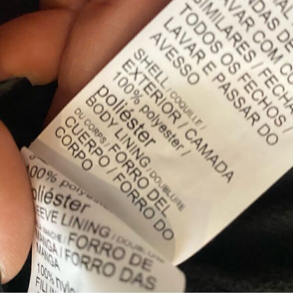 Puma Black Long Puffer Coat Jacket Athleisure Womens Size XS - Picture 4 of 8